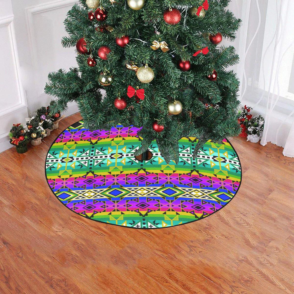 After the Northwest Rain Christmas Tree Skirt 47" x 47" Christmas Tree Skirt e-joyer