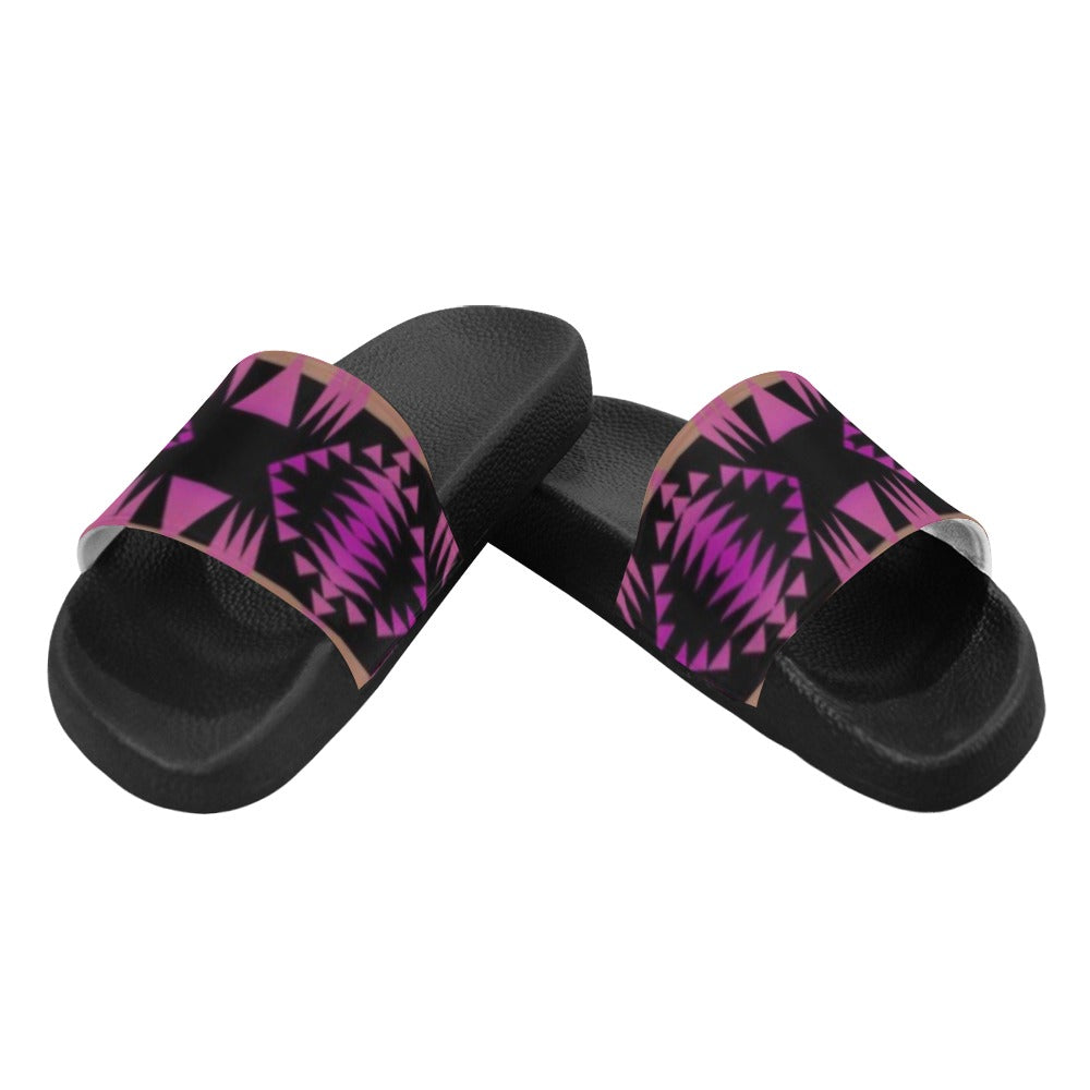 Between the Mountains Berry Slide Sandals