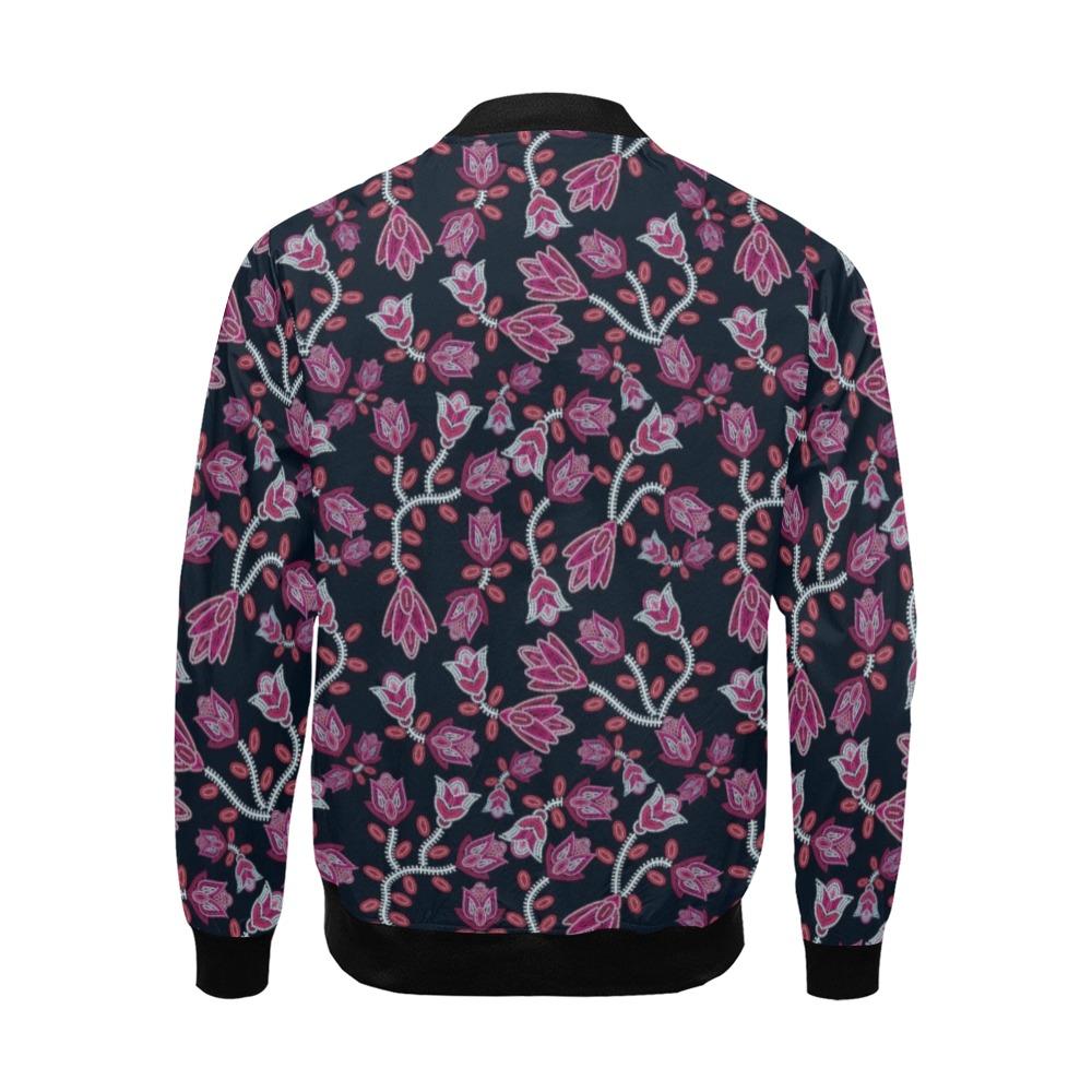 Beaded Pink All Over Print Bomber Jacket for Men (Model H19) Jacket e-joyer