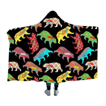 Load image into Gallery viewer, Bear Powwow Hooded Blanket 49 Dzine 
