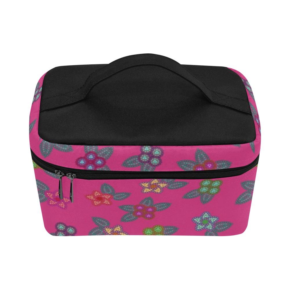 Berry Flowers Cosmetic Bag/Large (Model 1658) Cosmetic Bag e-joyer