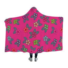 Load image into Gallery viewer, Berry Flowers Hooded Blanket 49 Dzine 
