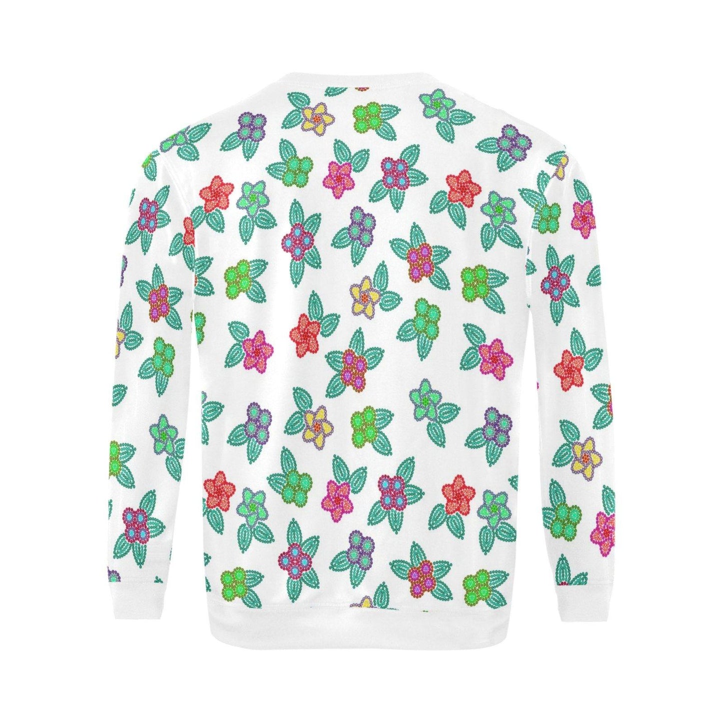 Berry Flowers White All Over Print Crewneck Sweatshirt for Men (Model H18) shirt e-joyer