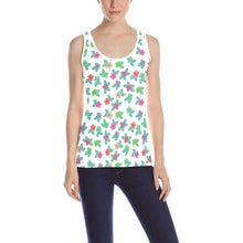 Load image into Gallery viewer, Berry Flowers White All Over Print Tank Top for Women (Model T43) All Over Print Tank Top for Women (T43) e-joyer 
