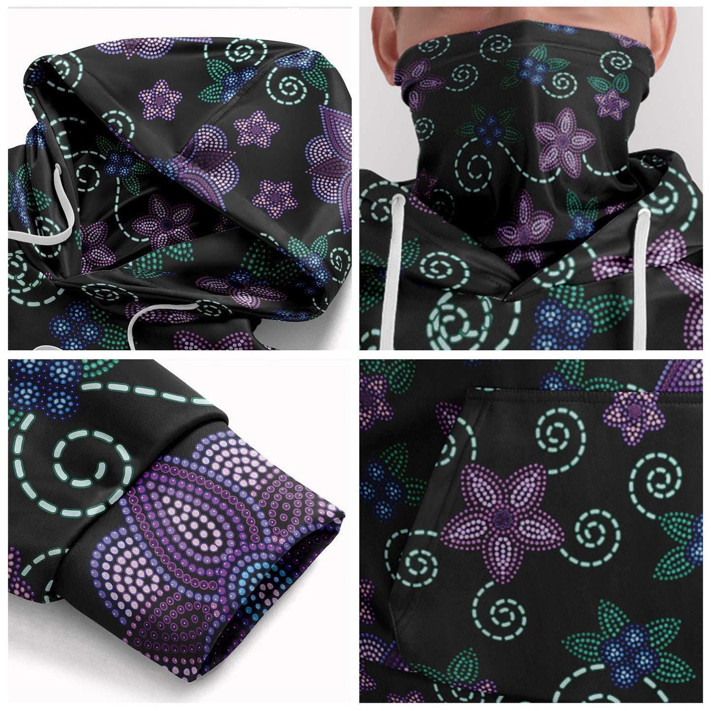 Berry Picking Hoodie with Face Cover 49 Dzine