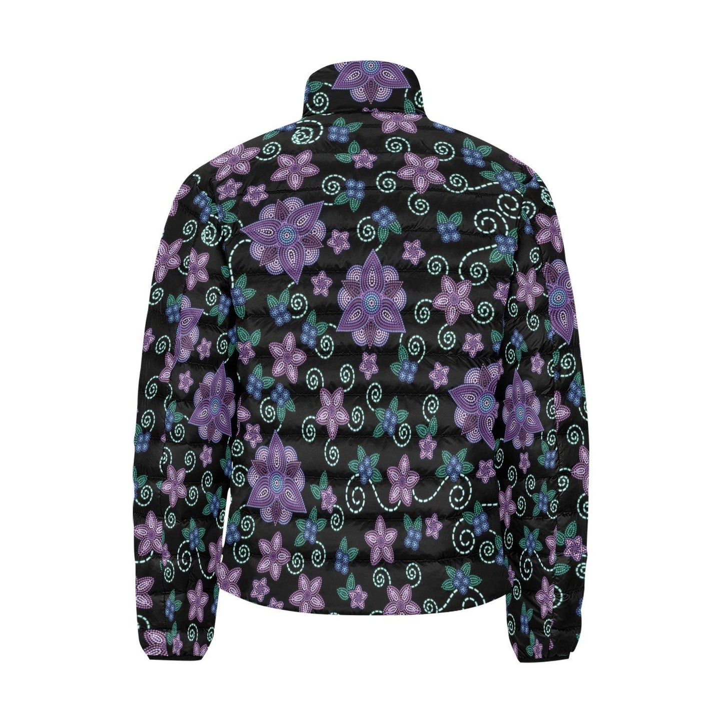 Berry Picking Men's Stand Collar Padded Jacket (Model H41) Men's Stand Collar Padded Jacket (H41) e-joyer