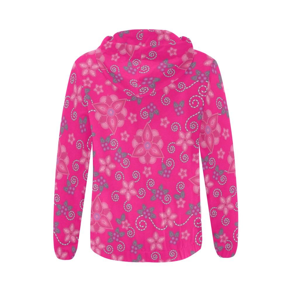 Berry Picking Pink All Over Print Full Zip Hoodie for Women (Model H14) All Over Print Full Zip Hoodie for Women (H14) e-joyer