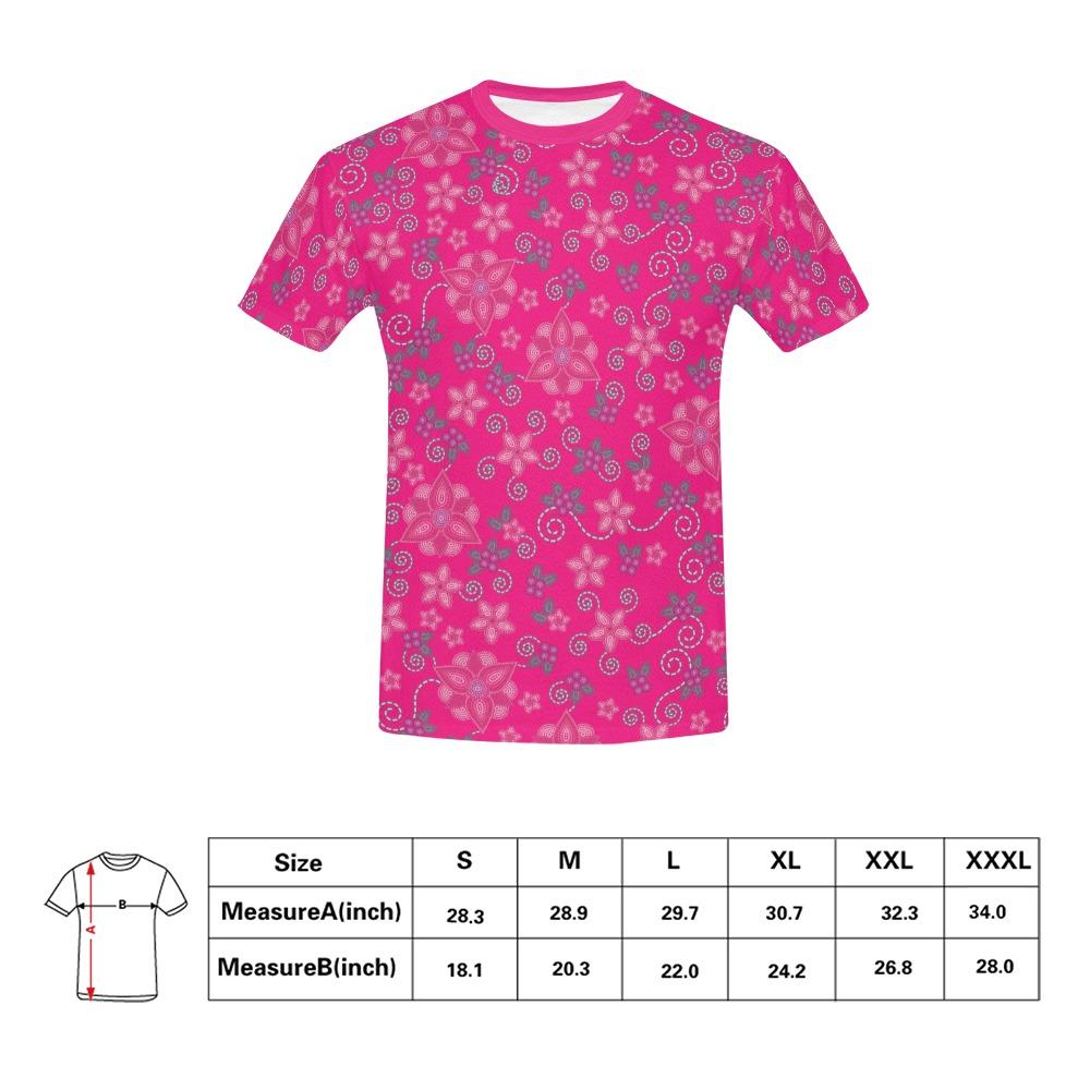 Berry Picking Pink All Over Print T-Shirt for Men (USA Size) (Model T40) All Over Print T-Shirt for Men (T40) e-joyer