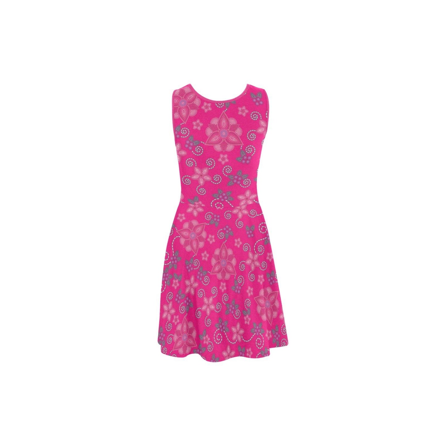 Berry Picking Pink Atalanta Sundress (Model D04) Atalanta Sundress (D04) e-joyer