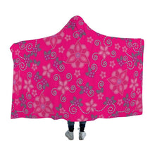 Load image into Gallery viewer, Berry Picking Pink Hooded Blanket 49 Dzine 
