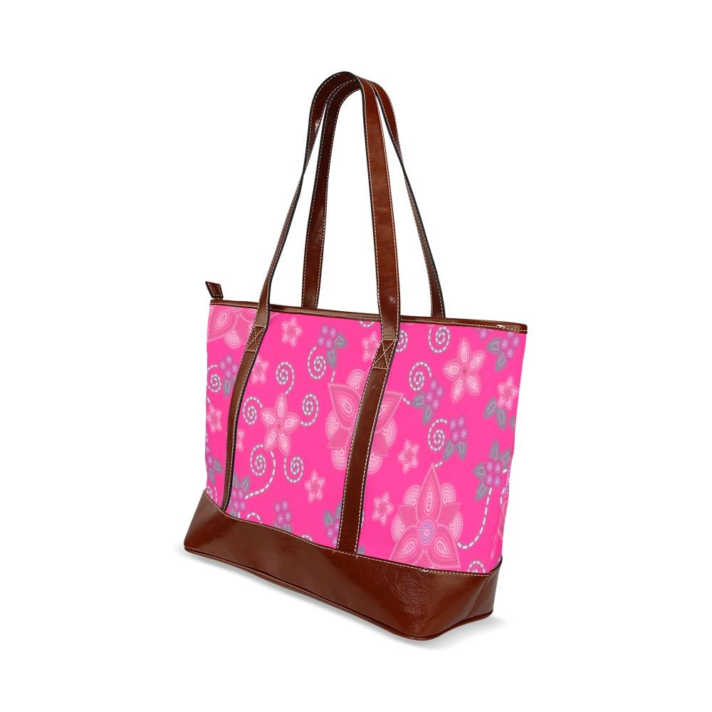 Berry Picking Pink Tote Handbag (Model 1642) handbag e-joyer