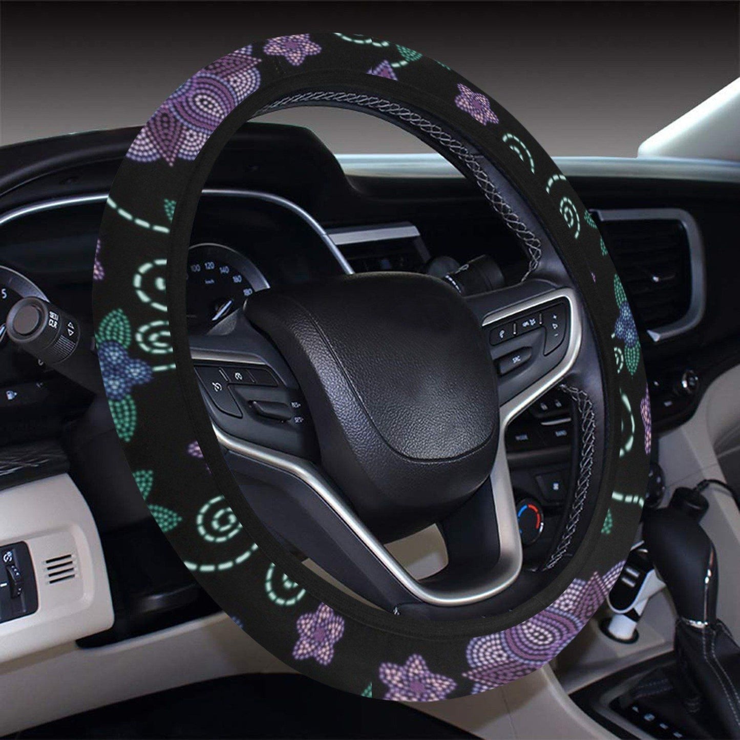 Berry Picking Steering Wheel Cover with Elastic Edge Steering Wheel Cover with Elastic Edge e-joyer