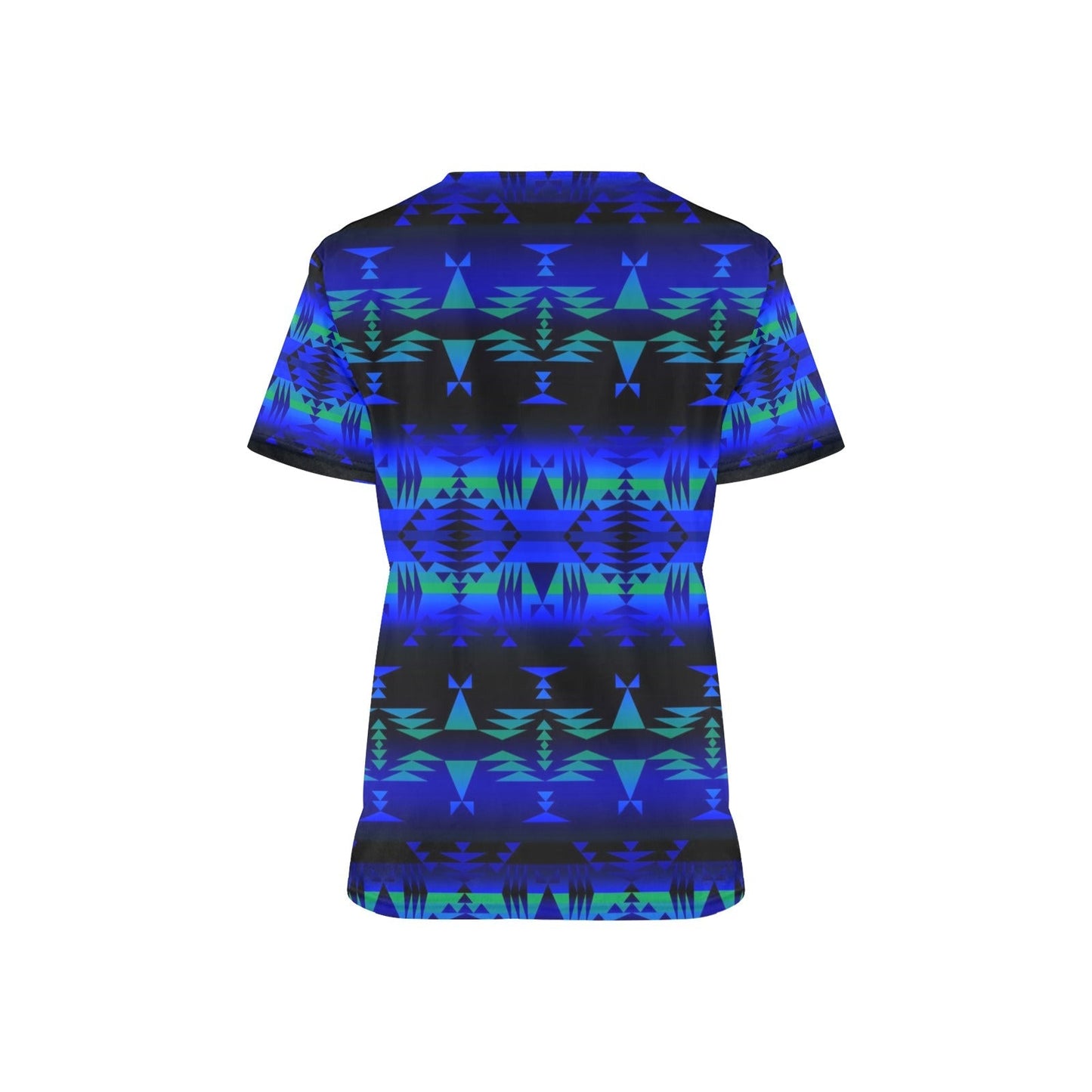 Between the Blue Ridge Mountains All Over Print Scrub Top Scrub Top e-joyer