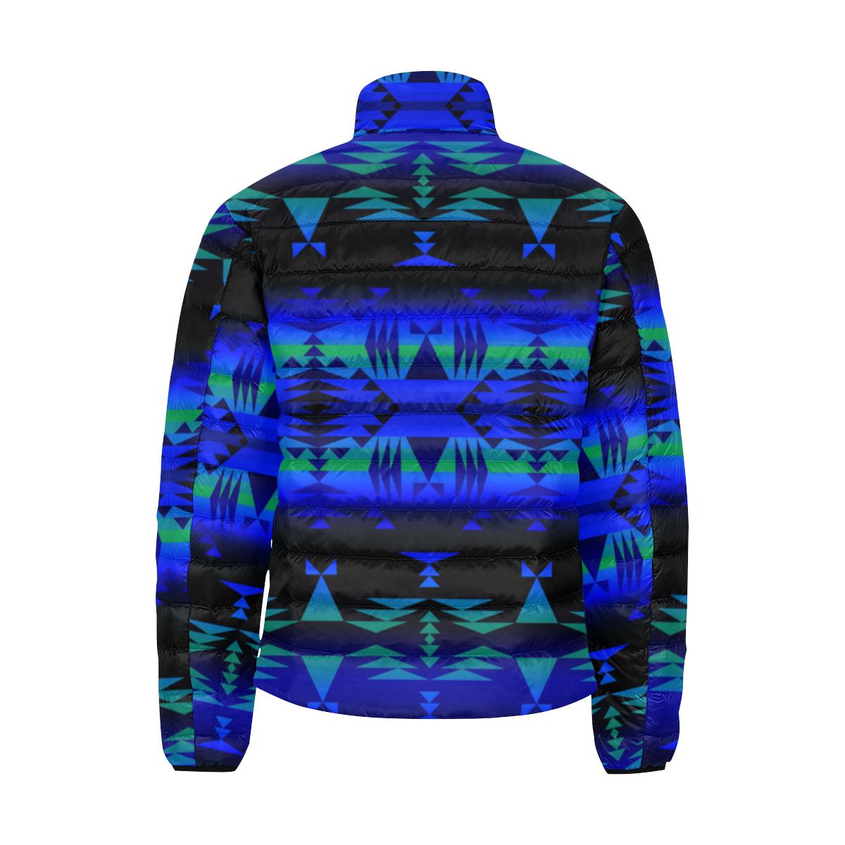 Between the Blue Ridge Mountains Men's Stand Collar Padded Jacket (Model H41) Men's Stand Collar Padded Jacket (H41) e-joyer