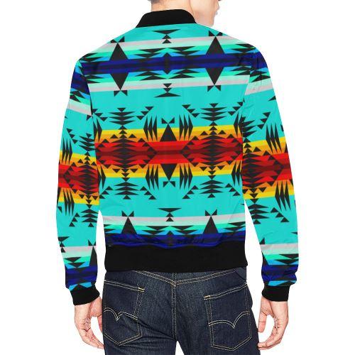 Between the Mountains All Over Print Bomber Jacket for Men/Large Size (Model H19) All Over Print Bomber Jacket for Men/Large (H19) e-joyer