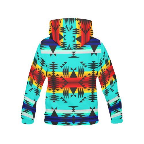 Between the Mountains All Over Print Hoodie for Women (USA Size) (Model H13) All Over Print Hoodie for Women (H13) e-joyer