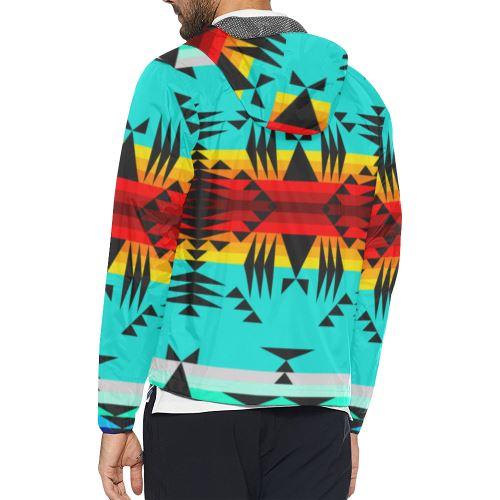 Between the Mountains All Over Print Windbreaker for Men (Model H23) All Over Print Windbreaker for Men (H23) e-joyer