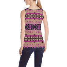 Load image into Gallery viewer, Between the Mountains Berry All Over Print Tank Top for Women (Model T43) All Over Print Tank Top for Women (T43) e-joyer 
