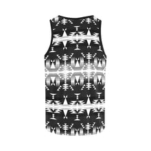 Load image into Gallery viewer, Between the Mountains Black and White All Over Print Tank Top for Women (Model T43) All Over Print Tank Top for Women (T43) e-joyer 
