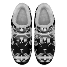 Load image into Gallery viewer, Between the Mountains Black and White Ikinnii Indoor Slipper 49 Dzine 
