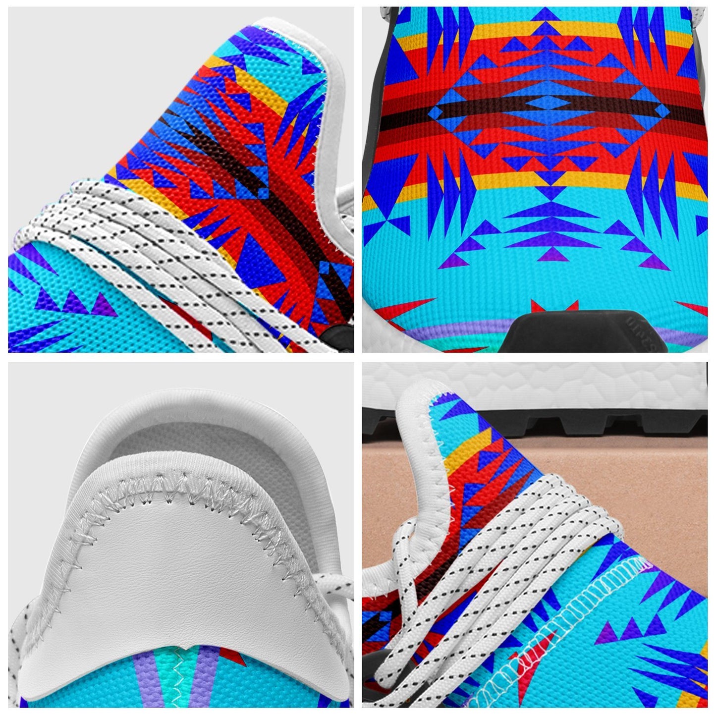 Between the Mountains Blue Okaki Sneakers Shoes 49 Dzine