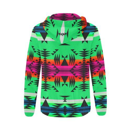 Between the Mountains Deep Lake All Over Print Full Zip Hoodie for Women (Model H14) All Over Print Full Zip Hoodie for Women (H14) e-joyer