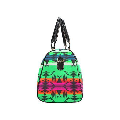 Between the Mountains Deep Lake New Waterproof Travel Bag/Large (Model 1639) Waterproof Travel Bags (1639) e-joyer