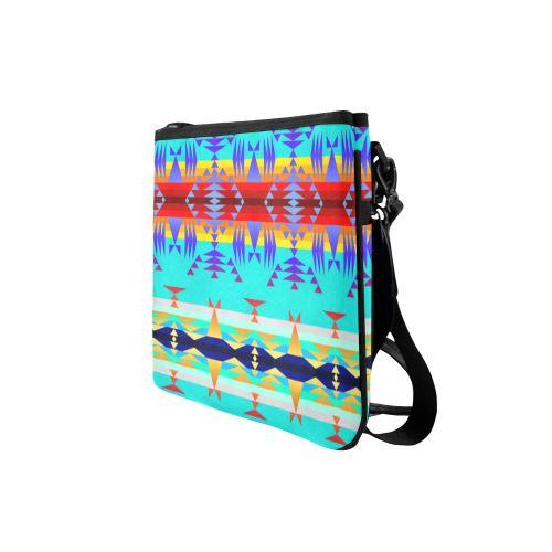 Between the Mountains Fire Slim Clutch Bag (Model 1668) Slim Clutch Bags (1668) e-joyer