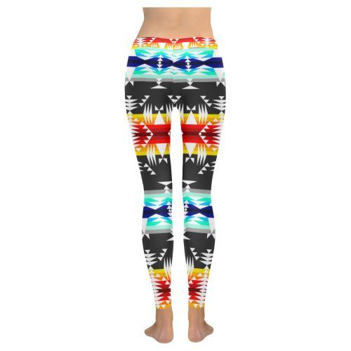 Between the Mountains Gray Low Rise Leggings (Invisible Stitch) (Model L05) Low Rise Leggings (Invisible Stitch) (L05) e-joyer