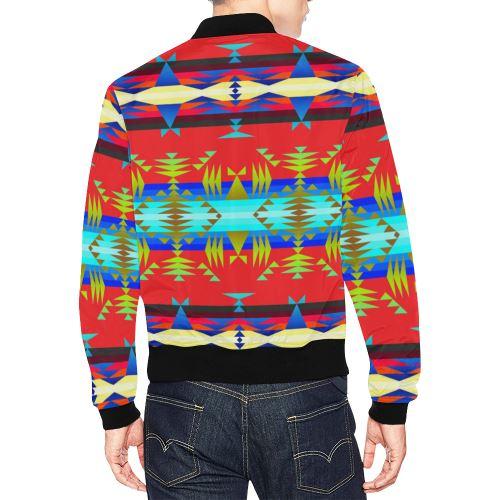 Between the Mountains Greasy Sierra All Over Print Bomber Jacket for Men/Large Size (Model H19) All Over Print Bomber Jacket for Men/Large (H19) e-joyer