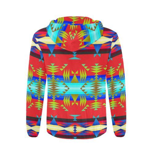 Between the Mountains Greasy Sierra All Over Print Full Zip Hoodie for Men (Model H14) All Over Print Full Zip Hoodie for Men (H14) e-joyer