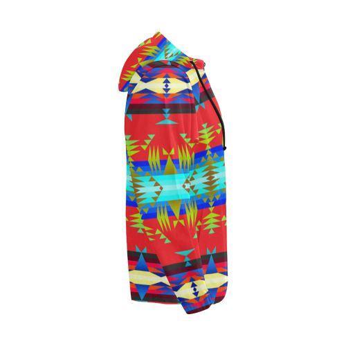 Between the Mountains Greasy Sierra All Over Print Full Zip Hoodie for Men (Model H14) All Over Print Full Zip Hoodie for Men (H14) e-joyer