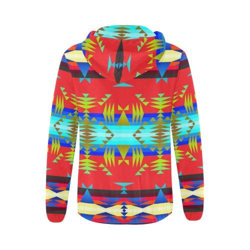 Between the Mountains Greasy Sierra All Over Print Full Zip Hoodie for Women (Model H14) All Over Print Full Zip Hoodie for Women (H14) e-joyer