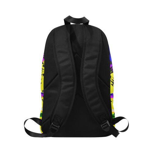 Between the Mountains Greasy Yellow Fabric Backpack for Adult (Model 1659) Casual Backpack for Adult (1659) e-joyer