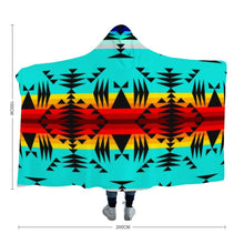 Load image into Gallery viewer, Between the Mountains Hooded Blanket 49 Dzine 
