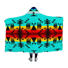 Load image into Gallery viewer, Between the Mountains Hooded Blanket 49 Dzine 
