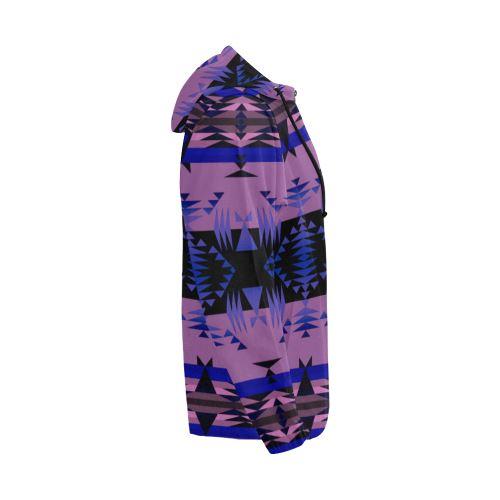 Between the Mountains Moon Shadow All Over Print Full Zip Hoodie for Men (Model H14) All Over Print Full Zip Hoodie for Men (H14) e-joyer
