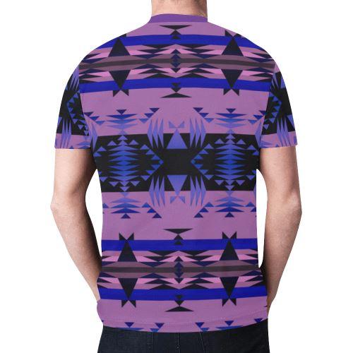 Between the Mountains Moon Shadow New All Over Print T-shirt for Men (Model T45) New All Over Print T-shirt for Men (T45) e-joyer