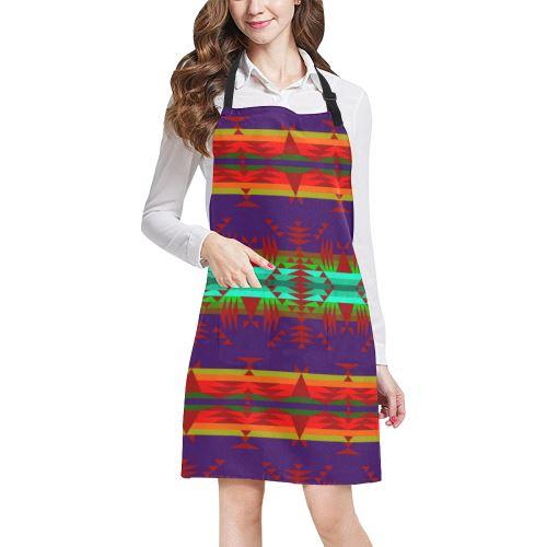 Between the Mountains Moon Shadow Sierra All Over Print Apron All Over Print Apron e-joyer