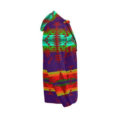 Between the Mountains Moon Shadow Sierra All Over Print Full Zip Hoodie for Men (Model H14) All Over Print Full Zip Hoodie for Men (H14) e-joyer