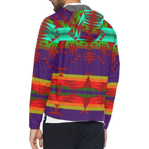 Between the Mountains Moon Shadow Sierra All Over Print Windbreaker for Men (Model H23) All Over Print Windbreaker for Men (H23) e-joyer