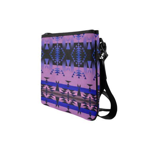 Between the Mountains Moon Shadow Slim Clutch Bag (Model 1668) Slim Clutch Bags (1668) e-joyer