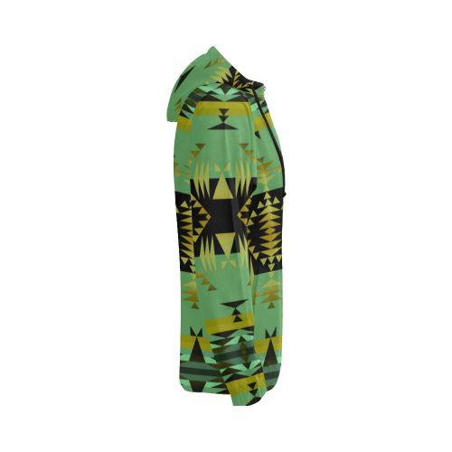 Between the Mountains Sage All Over Print Full Zip Hoodie for Women (Model H14) All Over Print Full Zip Hoodie for Women (H14) e-joyer