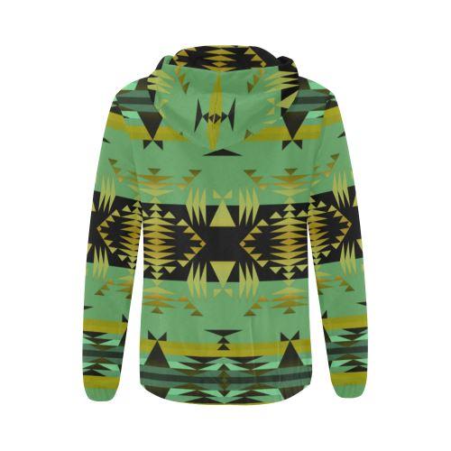 Between the Mountains Sage All Over Print Full Zip Hoodie for Women (Model H14) All Over Print Full Zip Hoodie for Women (H14) e-joyer