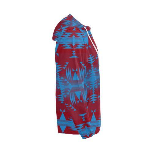 Between the Mountains Sierra Deep Lake All Over Print Full Zip Hoodie for Men (Model H14) All Over Print Full Zip Hoodie for Men (H14) e-joyer