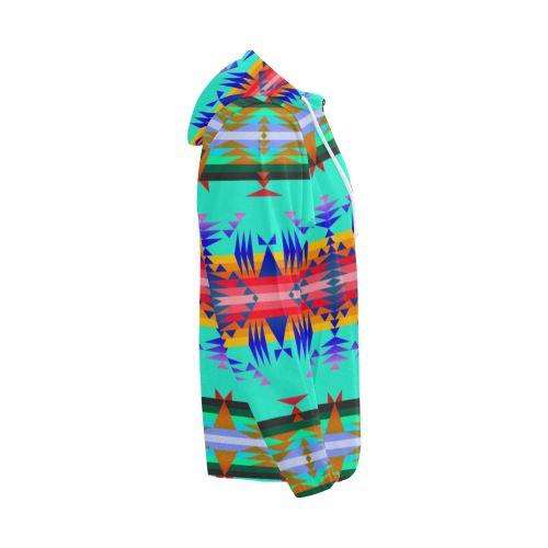 Between the Mountains Spring All Over Print Full Zip Hoodie for Men (Model H14) All Over Print Full Zip Hoodie for Men (H14) e-joyer
