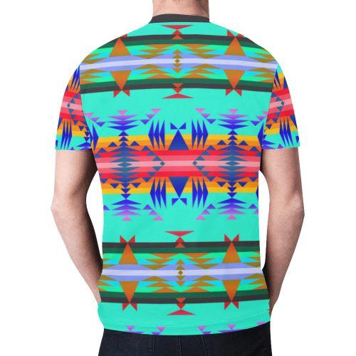 Between the Mountains Spring New All Over Print T-shirt for Men (Model T45) New All Over Print T-shirt for Men (T45) e-joyer
