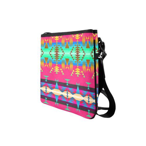 Between the Mountains Sunset Sky Slim Clutch Bag (Model 1668) Slim Clutch Bags (1668) e-joyer