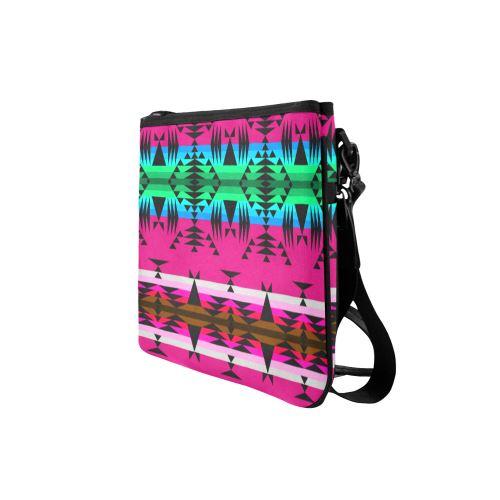 Between the Mountains Sunset Slim Clutch Bag (Model 1668) Slim Clutch Bags (1668) e-joyer