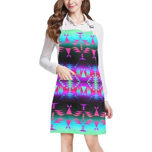 Between the Rocky Mountains All Over Print Apron All Over Print Apron e-joyer